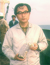 M. Hoshino on reseach ship in 1975